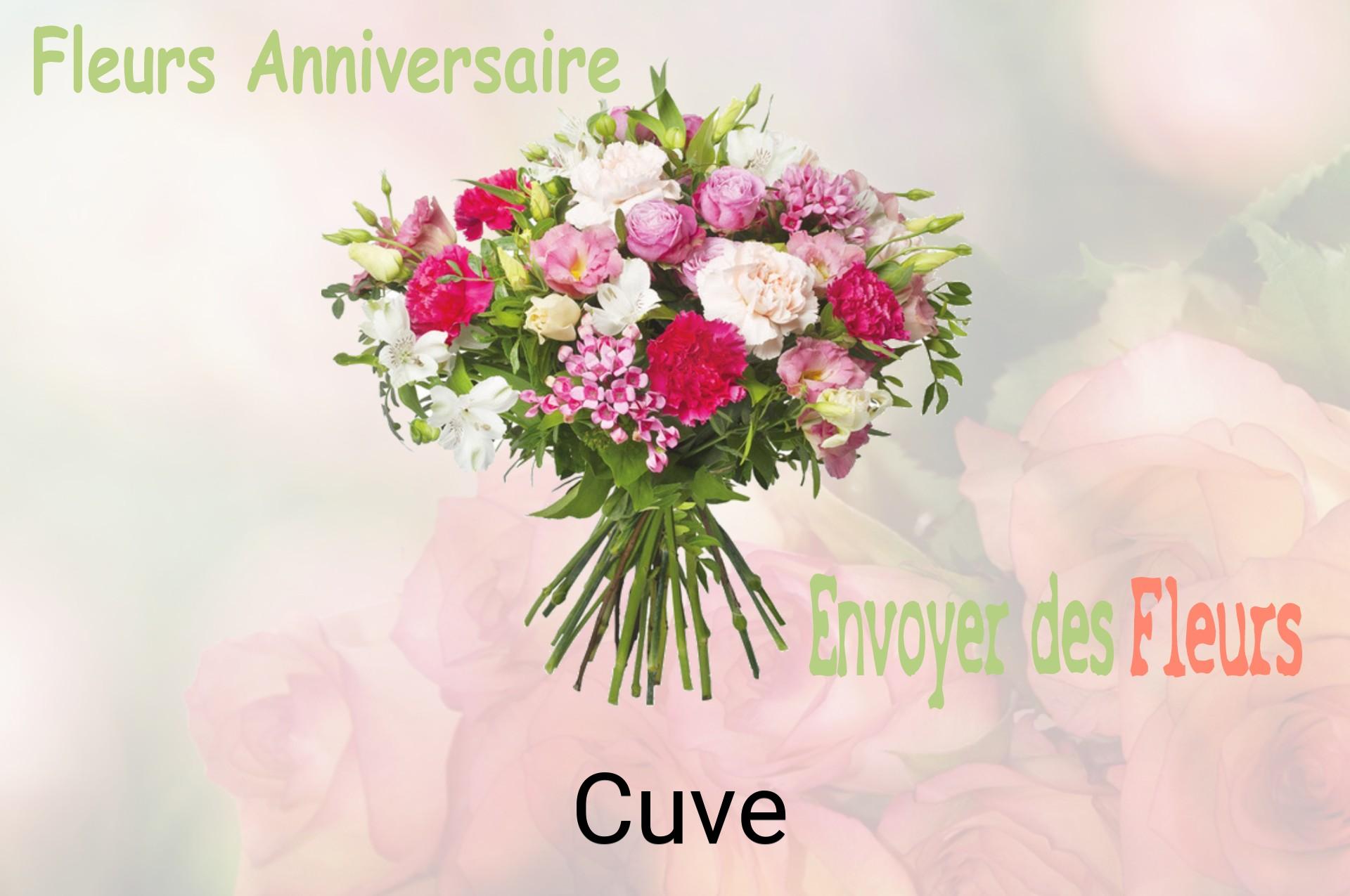 Bouquet de fleurs d’anniversaire livré à Cuve